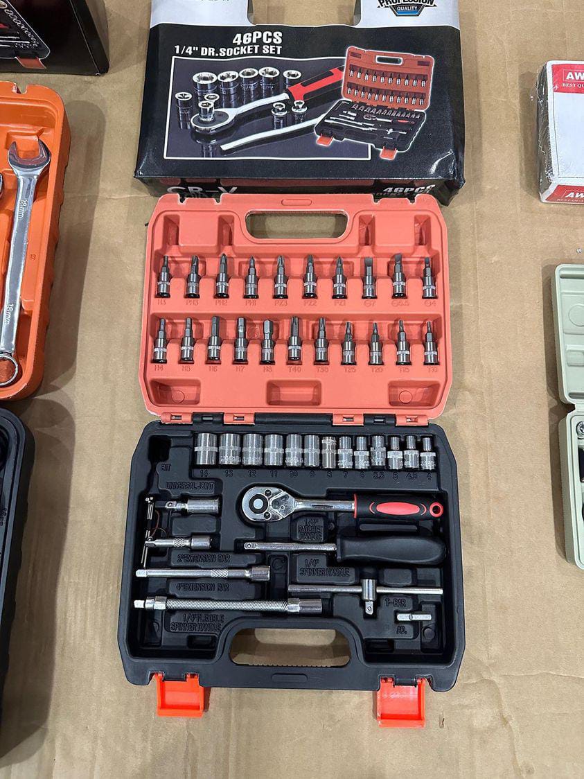 Taiwan Lot Imported Tool Kits (61pcs 46pcs 40pcs)