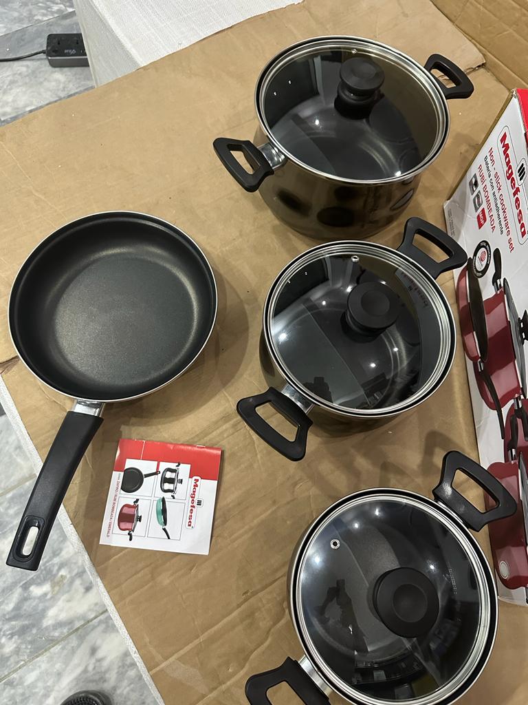 lot imported spain magefesa non-stick cookware 7 pcs set