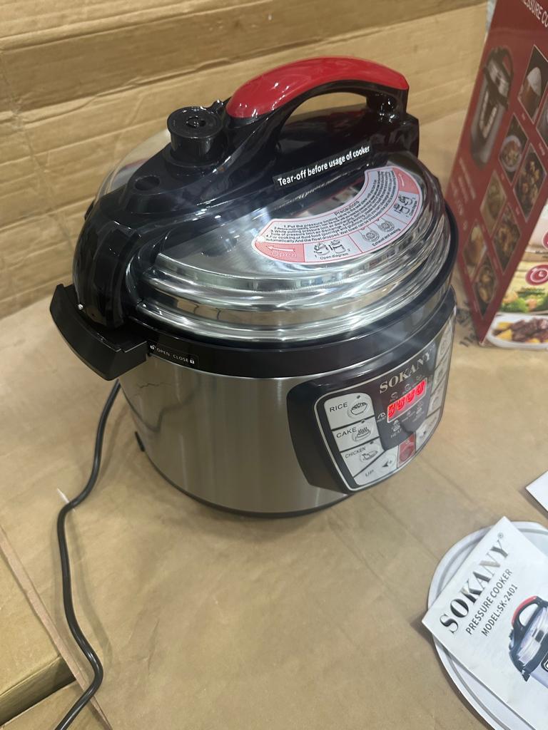 sokany  Pressure Cooker Stainless Steel Multi 6L Capacity