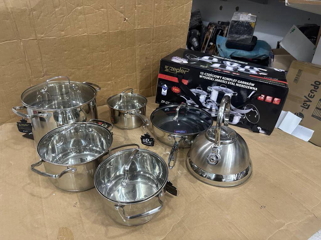 GERMANY Lot Imported 12-PCS ZEPTER High Quality Stainless Steel Cookware Set