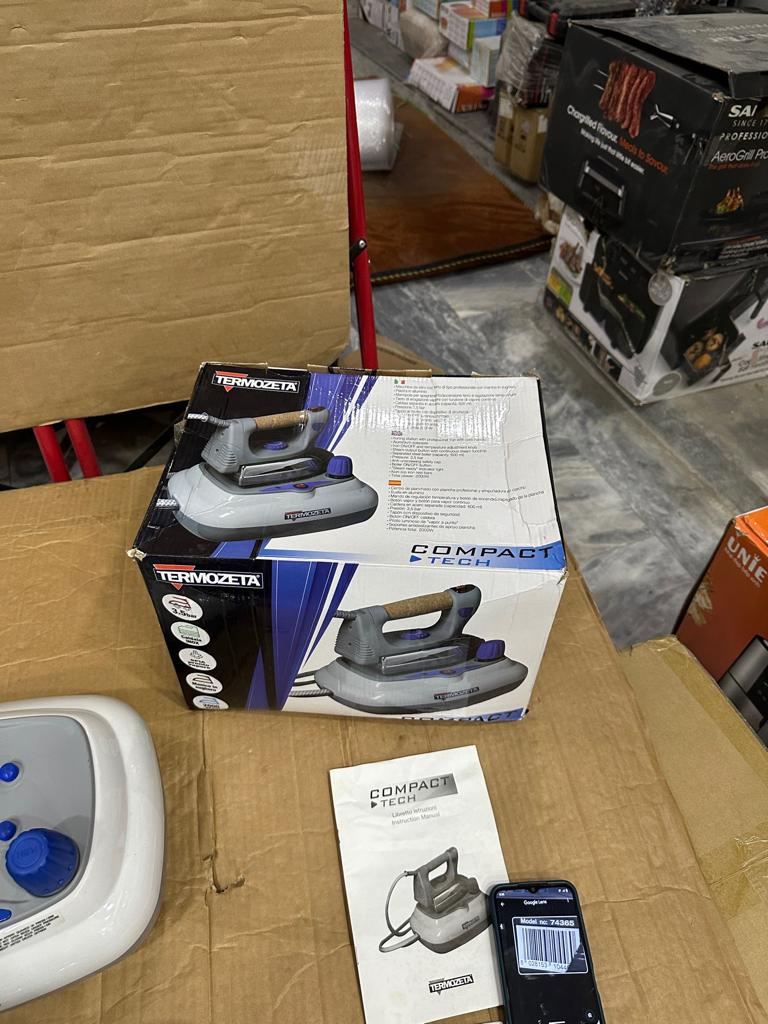 italy lot TERMOZETA 3.5 BAR STEAM IRON WITY crock HANDEL 2000WATT