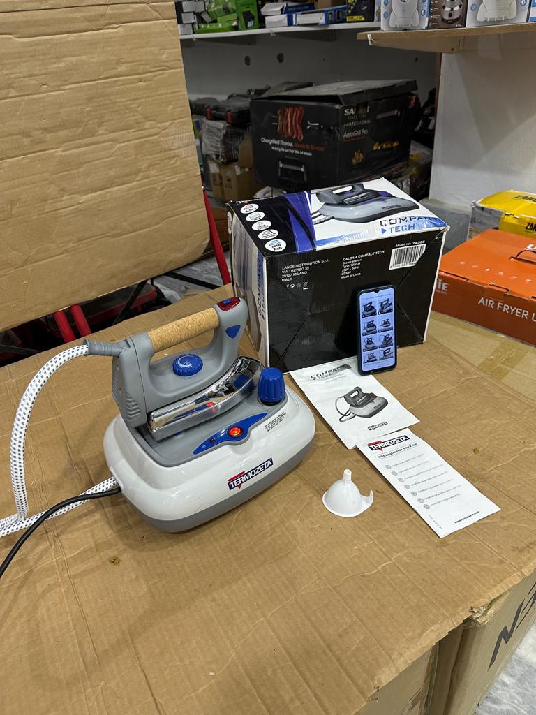 italy lot TERMOZETA 3.5 BAR STEAM IRON WITY crock HANDEL 2000WATT