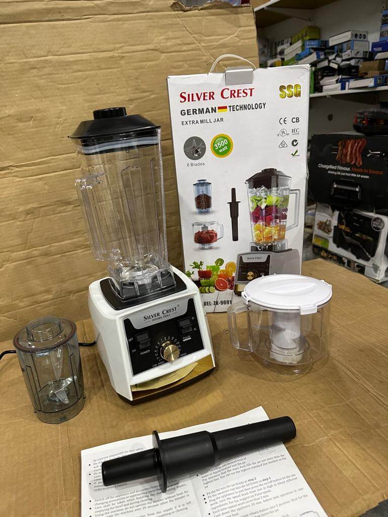 German Lot Imported Silver Crest 3-in-1 blender, Chopper & Grinder