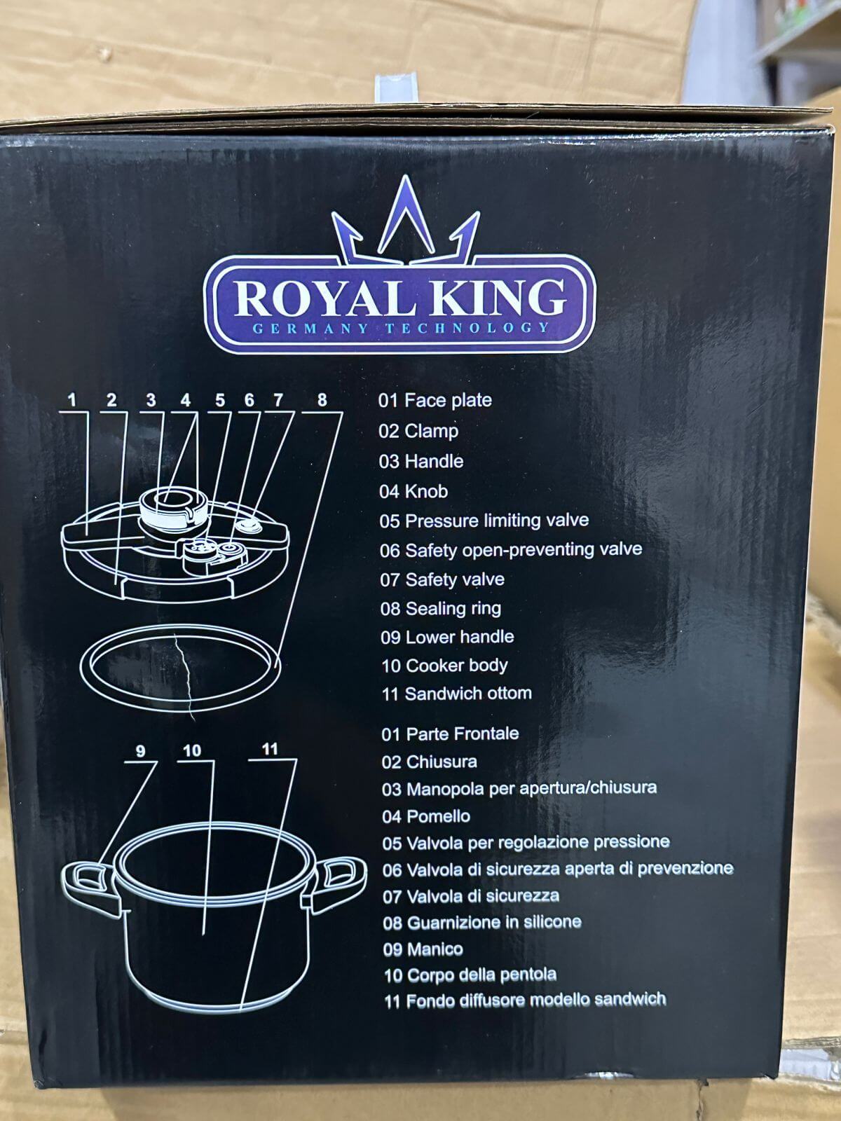 GERMANY Lot 3 in 1 ROYAL KING Pressure Cooker Top Quality