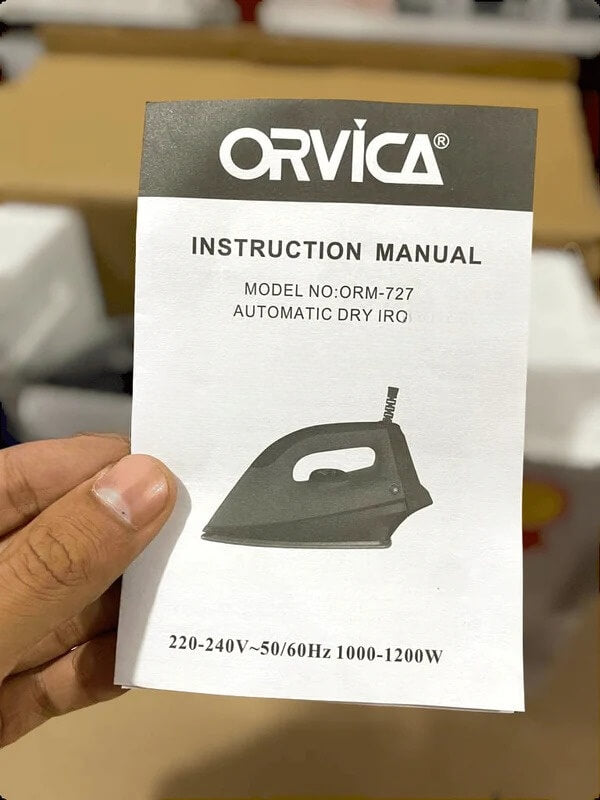 LOT IMPORTED Orvica Non-Stick Dry Iron