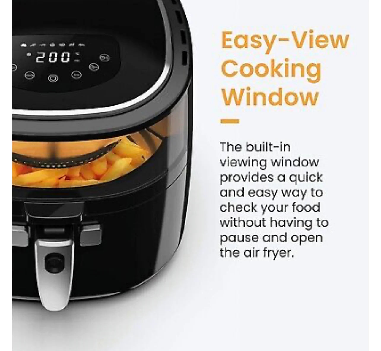 Pro Breeze Uk 7.5L Air Fryer with Food Stirring Paddle